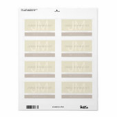 ミニマモダンリスト | Taupe Earth-tones ラベル (フルシート)