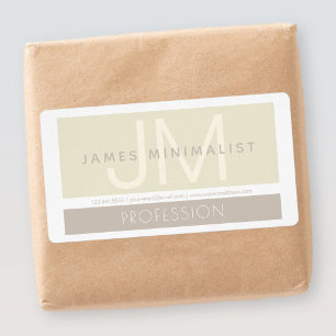 ミニマモダンリスト   Taupe Earth-tones ラベル