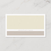 ミニマモダンリスト | Taupe Earth-tones 名刺 (裏面)