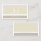 ミニマモダンリスト | Taupe Earth-tones 名刺 (正面/裏面)