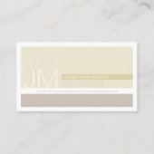 ミニマモダンリスト | Taupe Earth-tones 名刺 (正面)