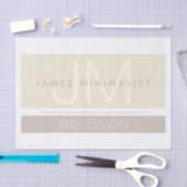 ミニマモダンリスト | Taupe Earth-tones 薄葉紙 (クラフト)