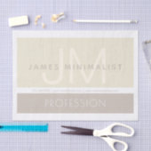 ミニマモダンリスト | Taupe Earth-tones 薄葉紙 (クラフト)