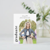 ミニマモダンリストArch 2写真卒業 ポストカード (スタンド正面)