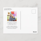 ミニマモダンリストArch 2写真卒業 ポストカード (裏面)