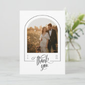 ミニマモダンリストArch Photo結婚's サンキューカード (スタンド正面)