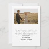 ミニマモダンリストArch Photo結婚's サンキューカード (裏面)