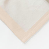 ミニマモダンリストBeige 4家族の写真 フリースブランケット (角)