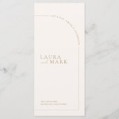 ミニマモダンリストBoho Arch結婚ズ メニュー (正面)