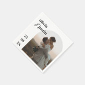 ミニマモダンリストBoho Arch Photo結婚's スタンダードカクテルナプキン (角)