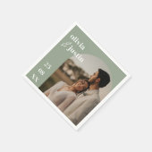 ミニマモダンリストBoho Arch Photo結婚's スタンダードカクテルナプキン (角)