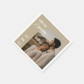 ミニマモダンリストBoho Arch Photo結婚's スタンダードカクテルナプキン (角)