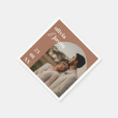 ミニマモダンリストBoho Arch Photo結婚's スタンダードカクテルナプキン (角)