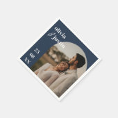 ミニマモダンリストBoho Arch Photo結婚's スタンダードカクテルナプキン (角)