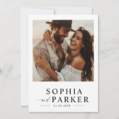 ミニマモダンリストBoho Photo結婚's 招待状 (正面)