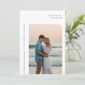 ミニマモダンリストBoho Photo結婚's 招待状 (スタンド正面)