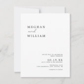 ミニマモダンリストBoho Photo結婚's 招待状 (正面)