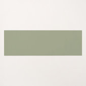 ミニマモダンリストBridesmaidスクリプトSage Green ヨガマット (裏面(横))