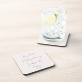 ミニマモダンリストBridesmaid提案スクリプト赤面 コースター (右側)