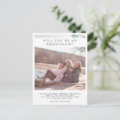 ミニマモダンリストBridesmaid詩&写真 案内ポストカード (スタンド正面)