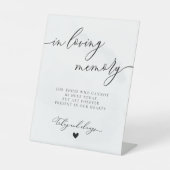 ミニマモダンリストCaliglography Memorial結婚's 台座サイン (正面)