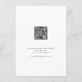 ミニマモダンリストChic Script結婚の詳細 エンクロージャーカード (裏面)