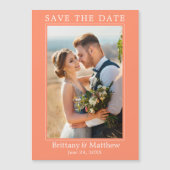 ミニマモダンリストCoral Magnetic Save the Date (正面)