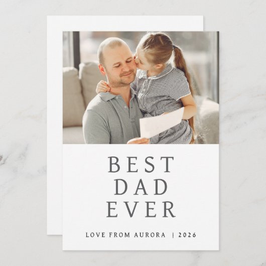 ミニマモダンリストHappy Faters Day 1 Photo シーズンカード (正面/裏面)