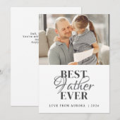 ミニマモダンリストHappy Faters Day 1 Photo シーズンカード (正面/裏面)