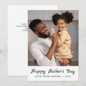 ミニマモダンリストHappy Faters Day 1 Photo シーズンカード (正面/裏面)