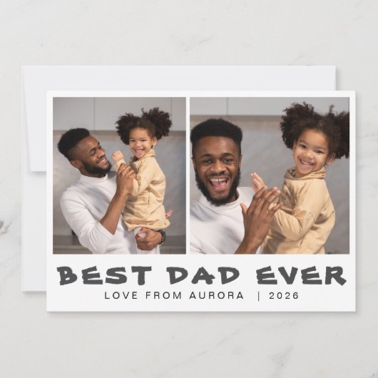 ミニマモダンリストHappy Faters Day 2 Photo シーズンカード (正面)