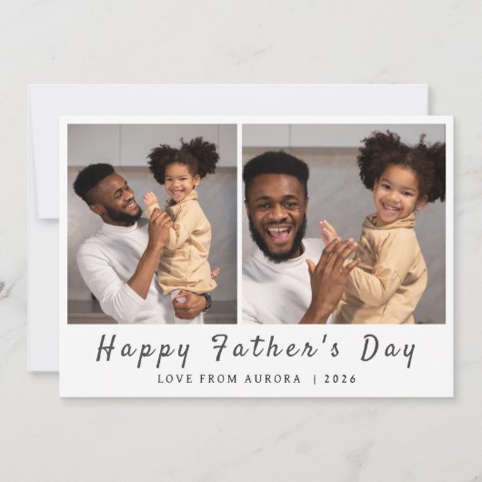 ミニマモダンリストHappy Faters Day 2 Photo シーズンカード (正面)