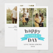 ミニマモダンリストHappy Faters Day 3 Photo シーズンカード (正面/裏面)