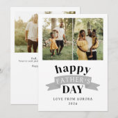 ミニマモダンリストHappy Faters Day 3 Photo シーズンカード (正面/裏面)