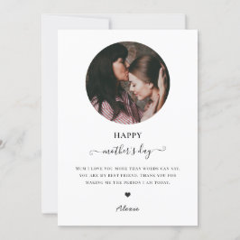 ミニマモダンリストhappy mothers day photo love momomomomome シーズンカード