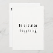 ミニマモダンリストIt's Happening Couple's Shower 招待状 (正面/裏面)