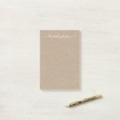 ミニマモダンリストKraft Post-Itノート ポストイット (デスク上)