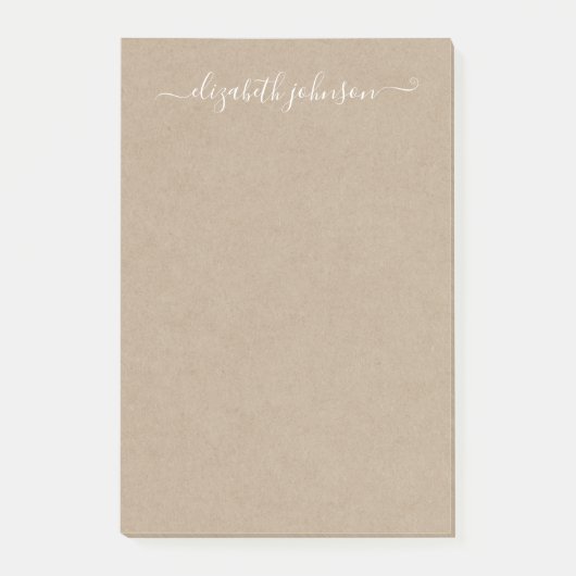 ミニマモダンリストKraft Post-Itノート ポストイット (正面)