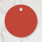 ミニマモダンリストLadybug家族の赤ちゃんシャワー フェイバータグ (裏面)