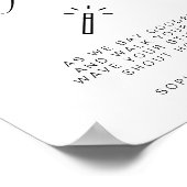 ミニマモダンリストLet Love Glow結婚's Sign ポスター (角)