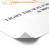 ミニマモダンリストLet Love Glow結婚's Sign ポスター (角)