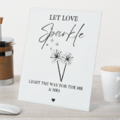 ミニマモダンリストLet Love Glow結婚's Sign 台座サイン (インサイチュ)