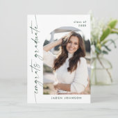 ミニマモダンリストOne 4 PHOTO卒業パーティー 招待状 (スタンド正面)