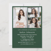 ミニマモダンリストOne 4 PHOTO卒業パーティー 招待状 (裏面)