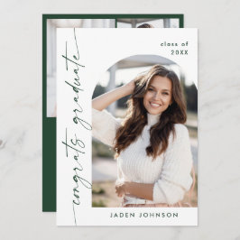 ミニマモダンリストOne 4 PHOTO卒業パーティー 招待状