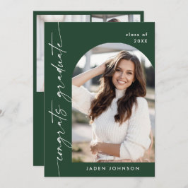 ミニマモダンリストOne 4 PHOTO卒業パーティー 招待状