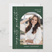 ミニマモダンリストOne 5 PHOTO卒業パーティー 招待状 (正面)