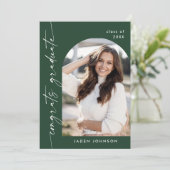 ミニマモダンリストOne 5 PHOTO卒業パーティー 招待状 (スタンド正面)