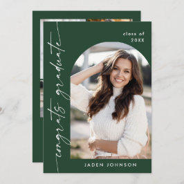 ミニマモダンリストOne 5 PHOTO卒業パーティー 招待状