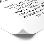 ミニマモダンリストPeanut Baby Showerゲームの数 ポスター (角)